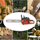 24" 68CC Gasoline Chainsaw Cutting Wood Gas Sawing Aluminum Crankcase Chain Saw