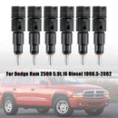 1998-2002 Dodge Cummins 5.9L 40-50 HP 6PCS Fuel Injectors 0432193635 RV275