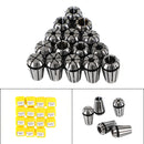 15Pcs ER11 Spring Collet 1/16"-3/4" For CNC Milling Lathe Tool Workholding