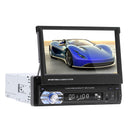 7" 1Din Telescopic Touch Screen Car Radio Stereo MP5 Player BT/USB/AUX w Camera