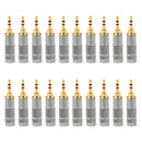 20PCS 2.5mm Stereo Male Repair Headphone Jack Plug Audio Soldering Cable