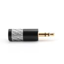 4PCS Mini 3.5mm 3 Pole Stereo Plug Fit DIY Headphone Audio Connector Black