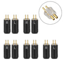 5PCS Aluminum Alloy 0.78mm Plug Audio Connector For JH Audio JH16 JH11 Pro Black