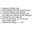 5x LM386 Audio Amplifier Module 200 Times 5V-12V Input 10K Adjustable Resistance