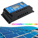 12V-60V PWM Solar Controller Display Current Solar Street Light Control 0V Start