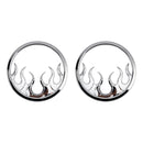 Flame Speaker Grills Accent Trim Cover For Touring Electra Glide Ultra Classic