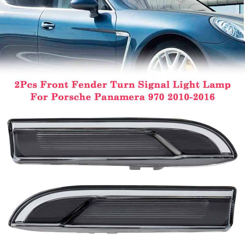 2Pcs Front Fender Turn Signal Light Lamp For Porsche Panamera 970 2010-2016
