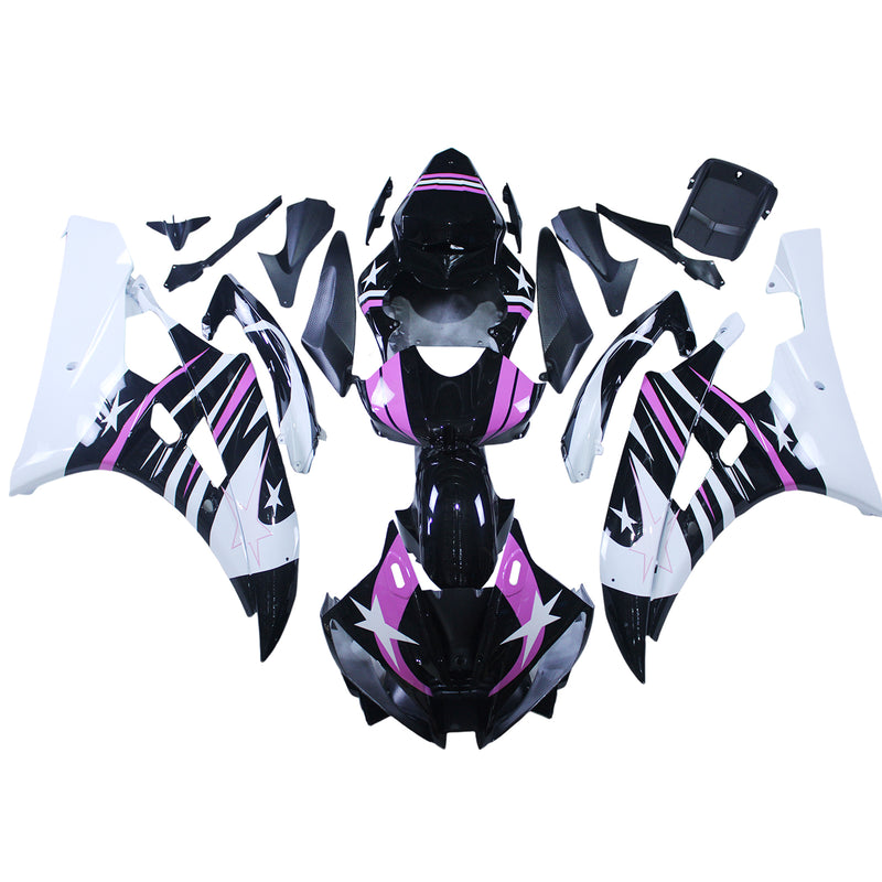 Amotopart Yamaha YZF 600 R6 2006-2007 Fairing Kit Bodywork Plastic ABS