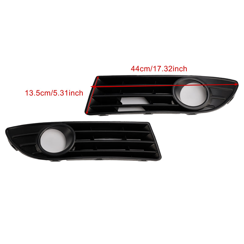 2PCS Fog Light Cover Grille Grill Fit VW Polo 9N3 GTI 2005-2009