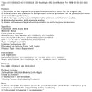 2pcs 63115A0E623+63115A0E624 LED Headlight DRL Unit Module For BMW X3 X4