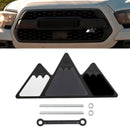 Tri-Color Grille Badge Emblem for Toyota Tacoma TRD Tundra RAV4 Grey Scheme