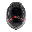 DOT Motorcycle Helmet Adult Street Full Face Orange Matte black