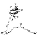 Engine Coolant Overflow Hose 55111494AD For Dodge