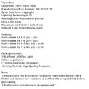 1 Pcs LED Front Left Fog Light For BMW X3 F25 X4 F26 X5 F15 X6 F16 63177317251