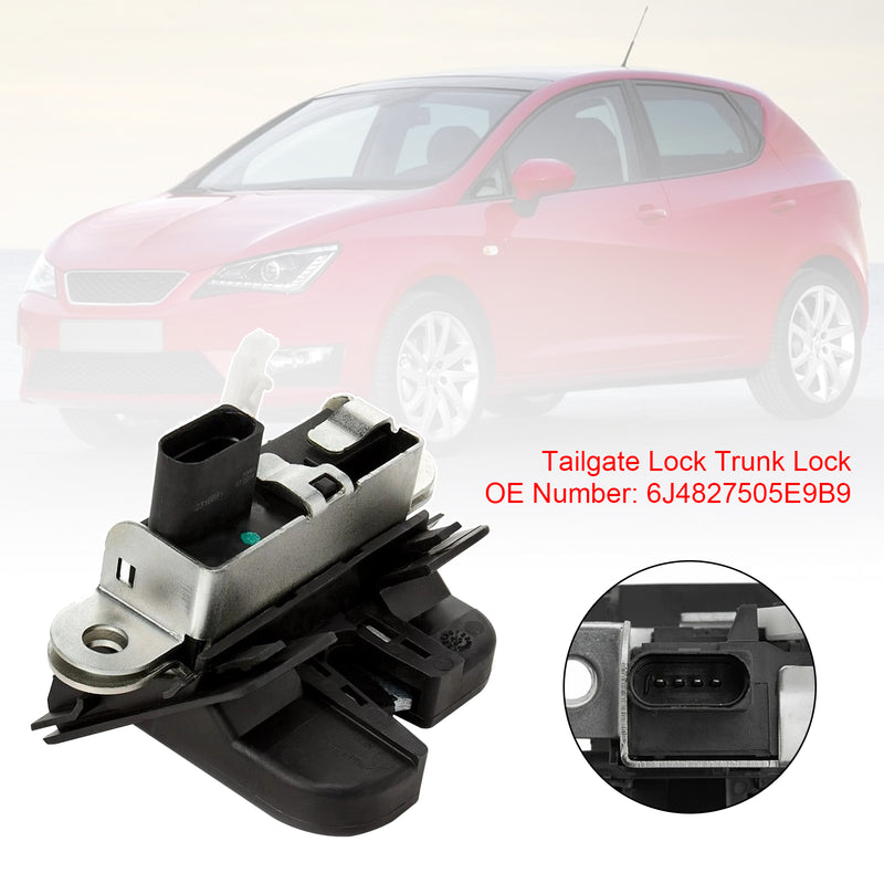6P1 1.2 TSi Tailgate Lock Trunk Lock 6J4827505E9B9 For Seat Ibiza IV 6J5