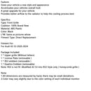 RS3 Style Honeycomb Front Grille Grill Fit Audi A3 S3 2020-2024 Gloss Black