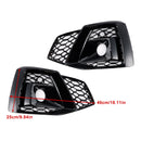 2PCS Front Bumper Fog Light Cover Grille 8W6807682T3Q7 Fit Audi S5 2020-2023