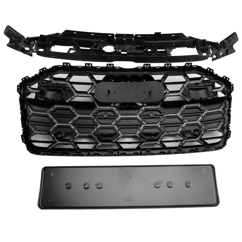 Black Front Bumper Grille Grill 4K0853651T Fit Audi A6 S6 2019-2023