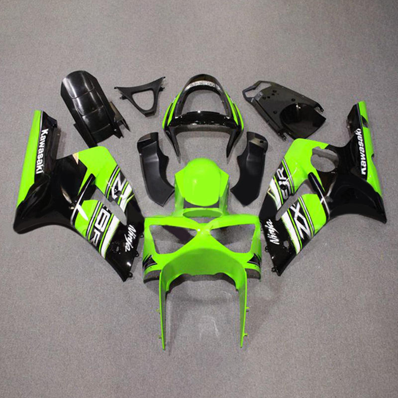 Amotopart Kawasaki ZX6R 636 2003-2004 Fairing Kit Bodywork Plastic ABS