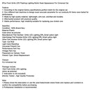 6Pcs Front Grille LED Flashing Lighting Bullet Head Appearance For Universal Car