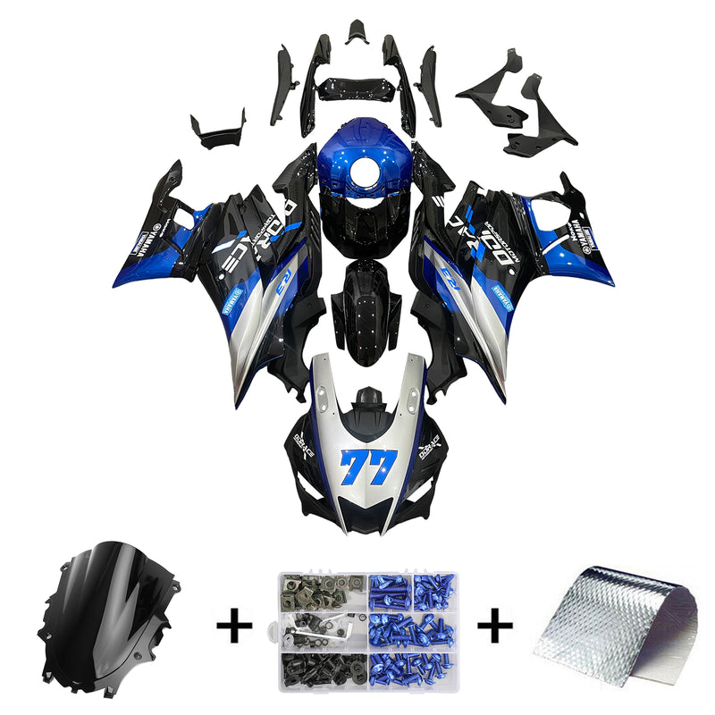 Amotopart Yamaha YZF-R3 R25 2019-2021 Fairing Kit Bodywork Plastic ABS