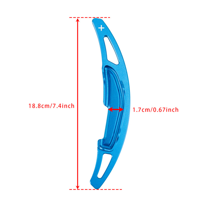 Steering Wheel Paddle Shifter Extension For BMW M3 M4 X5M X6M Aluminium Blue