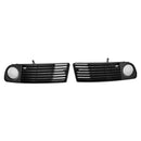 2PCS Front Lower Bumper Fog Light Cover Grille Fit Audi A6 C5 1998-2001