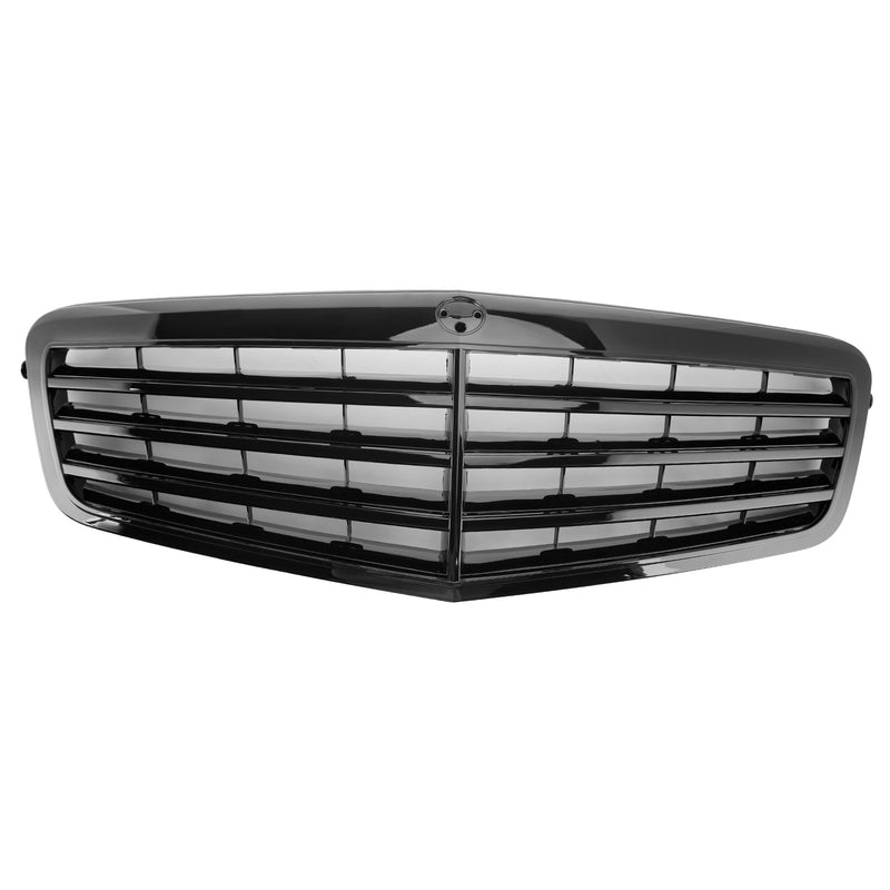 Black Front Grille Grill Fit Mercedes-Benz E Class W212 E350 E550 2010-2013