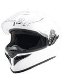 DOT Motorcycle Helmet Adult Street Full Face White
