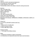 ST Style Gloss Black Mesh Front Bumper Grill Fit Ford Focus MK4 2018-2021