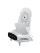 3 in 1 V8 Mini Chair Wireless Charger Phone Holder Charging Phone Stand Speaker