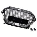 RS3 Style Front Bumper Grill Grille Fit Audi A3 Sline S3 2013-2016 With ACC