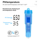 PH Meter Thermometer Pen For Food Fruit Meat Soil Lab Digital Acidity PH Tester