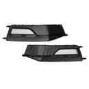 2PCS Bumper Fog Light Lamp Cover Grill Grille Fit Audi A4 S-line S4 2013-2015