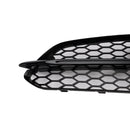 2PCS Black Front Fog Grill Grille Light Cover Fit Audi A8 S8 2015-2017