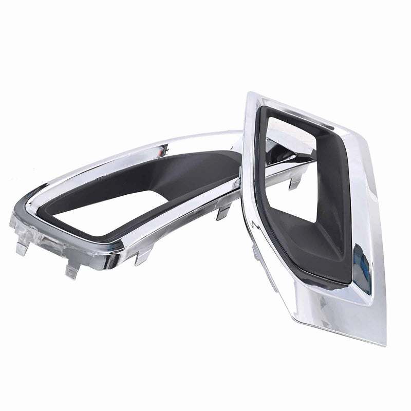 Pair Fog Light Lamp Bezel Chrome Cover 22936426 22936427 For GMC Yukon 2015-20