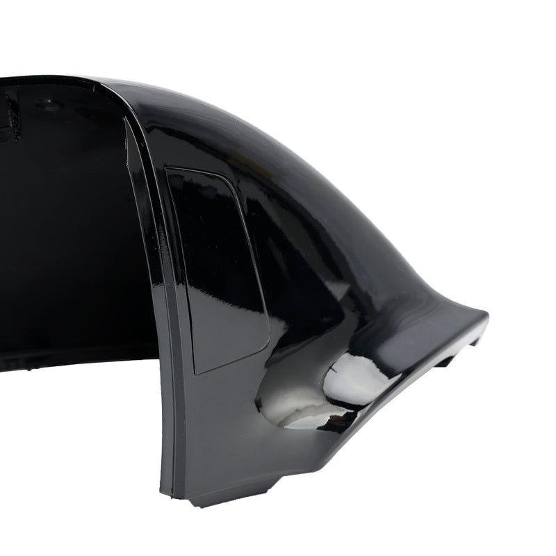 VW T6 Transporter 2015-2019 Gloss Black Wing Door Mirror Cover Caps Left+Right