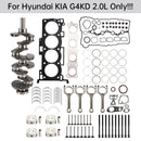 G4KD 2.0L Engine Overhaul Rebuild Kit Crankshaft Connecting Rods for Hyundai Kia