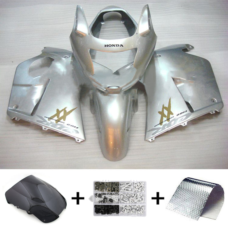 Amotopart Honda CBR1100XX SuperBlackBird 1996-2007 Fairing Kit Bodywork ABS