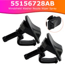 2pcs Windshield Washer Nozzle Wiper Spray 55156728AB for Jeep Wrangler JK 2002-2012