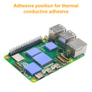 5th Fan Radiator Raspberry pi5 Pure Copper Material Heat Sink Blower Cooling Fan