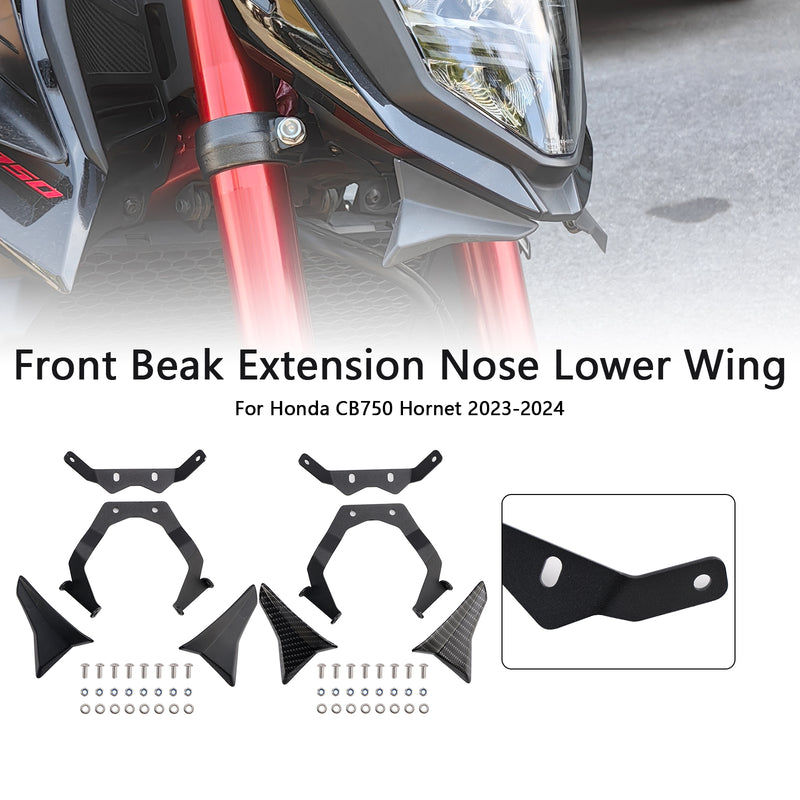 Front Beak Extension Nose Lower Wing For Honda CB750 Hornet 2023-2024