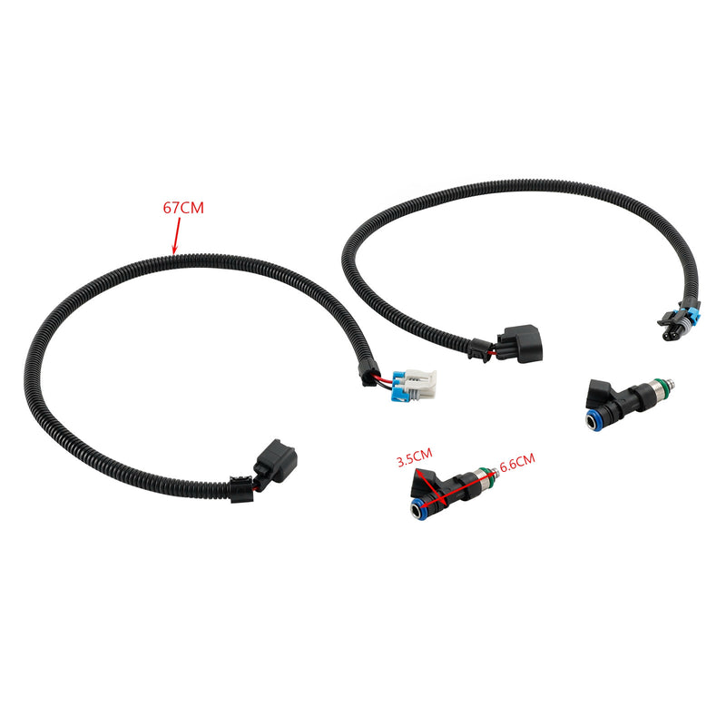 1204318 1204319 Fuel Injectors Harness (PAIR) for Polaris RZR Ranger 800 2011-2014