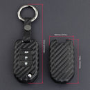 Leather Silicone Car Key Case Cover With Buckle For Honda Accord