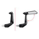 Pair Lever Guard Protection with Folding Handlebar Mirrors Mini Motorcycle 22mm