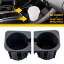 2PCS Right+Left Black Center Console Cup Holder Insert For Toyota Tacoma 05-17
