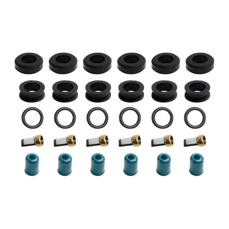 Fuel Injector Repair Seal Rebuild Kit Fit Toyota 3VZE 1988-1995 3.0L Truck