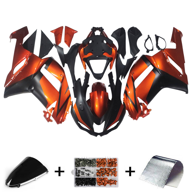 Amotopart Kawasaki ZX6R 636 2007-2008 Fairing Kit Bodywork Plastic ABS