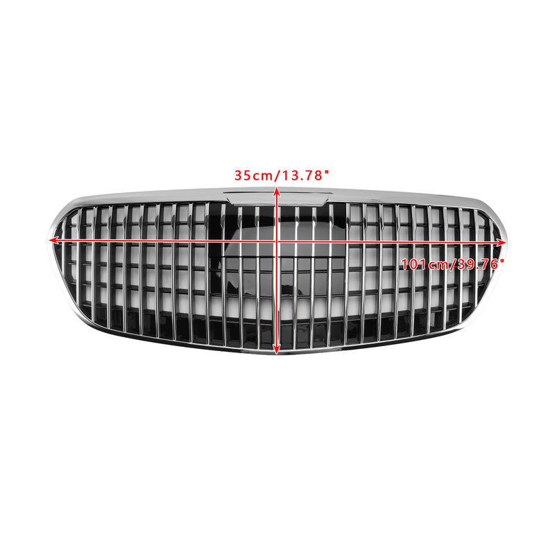 Chrome Front Bumper Grille Grill Fit Mercedes S class W223 S580 S680 2021-23