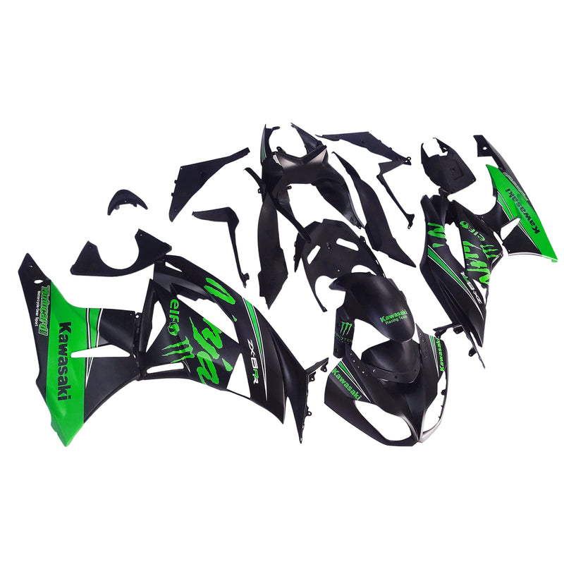 Amotopart Kawasaki ZX6R 636 2009-2012 Fairing Kit Bodywork Plastic ABS